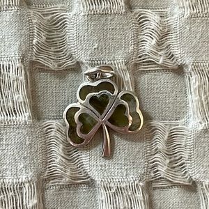 Sterling four leaf clover pendant